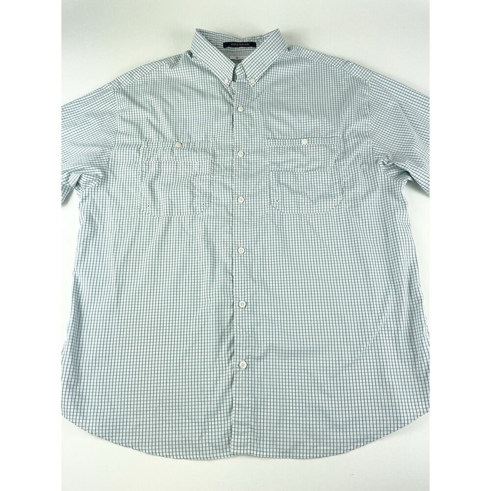 Columbia PFG Super Tamiami Men’s 2XL Omni Shade Green Check XXL Fishing Shirt